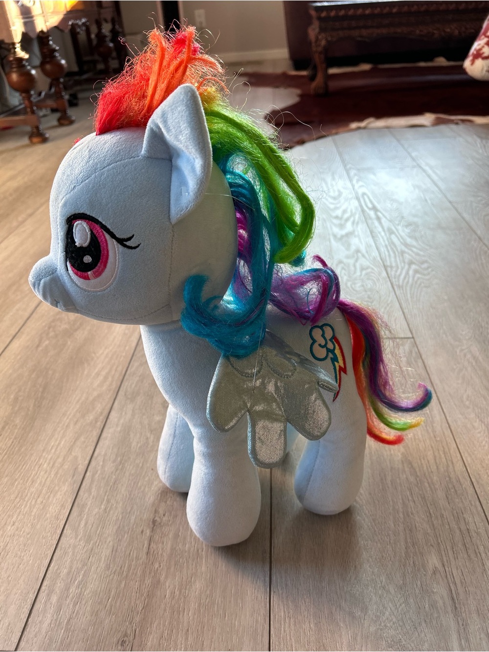 Build-A-Bear Workshop My Little Pony Rainbow Dash Plush Pegasus Stuffed Toy Blue